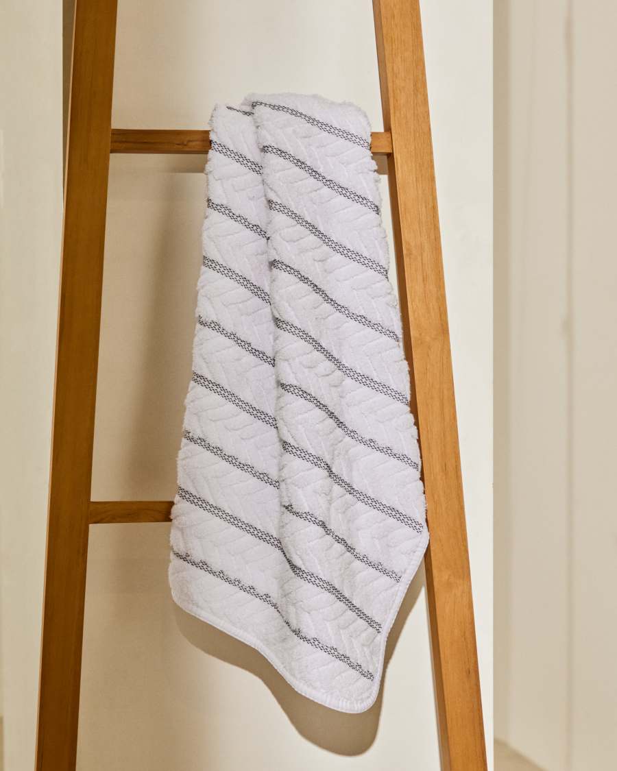 Rune hand towel 100% cotton jacquard white 50 x 90 cm