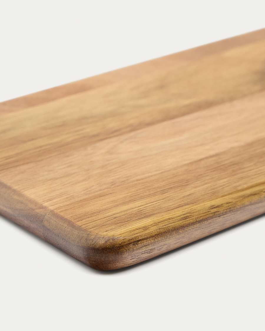 Sardis serving board in FSC 100% acacia wood and rattan 35 x 15 cm