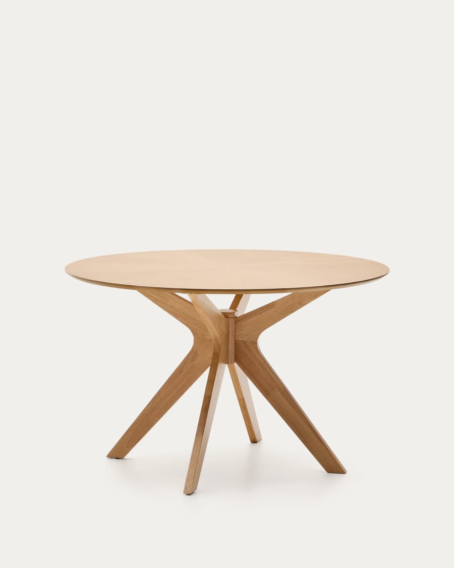 Naanim round table in oak veneer, Ø 120 cm