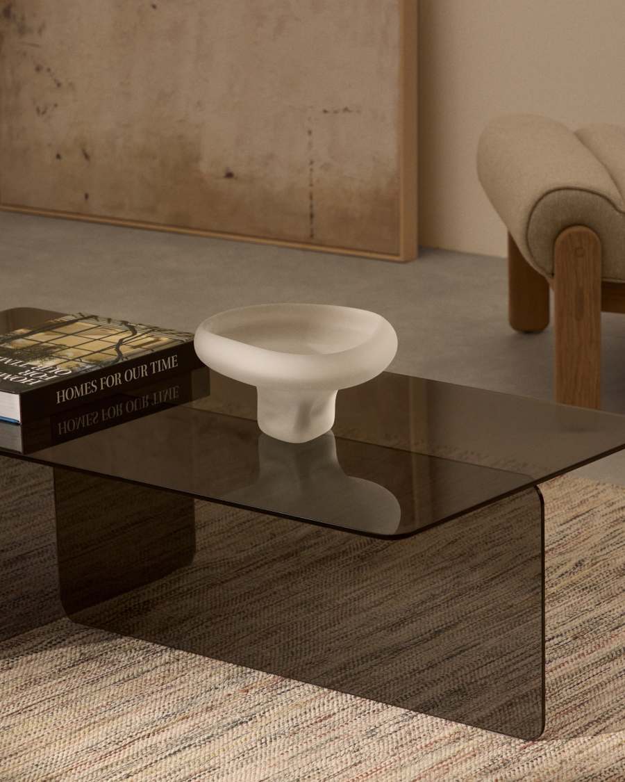 Centrotavola Ondaro in vetro smerigliato 15 cm