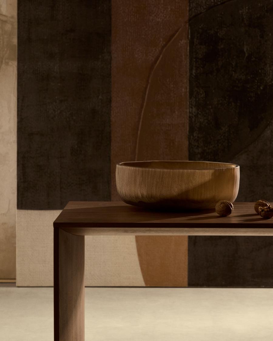 Terrava brown glass centerpiece 10cm