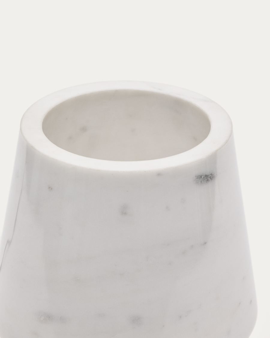 Alaro white marble table lamp Australia Adaptor
