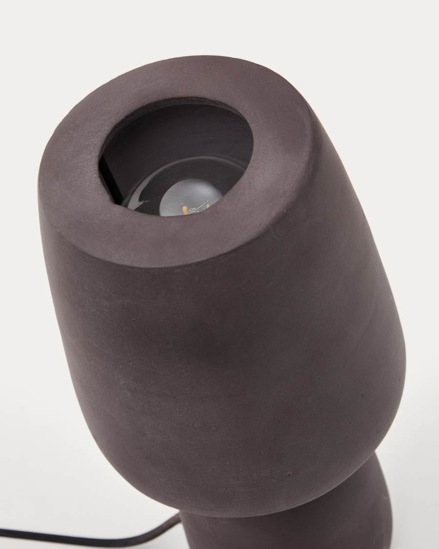 Tandy brown terracotta table lamp Australia adaptor