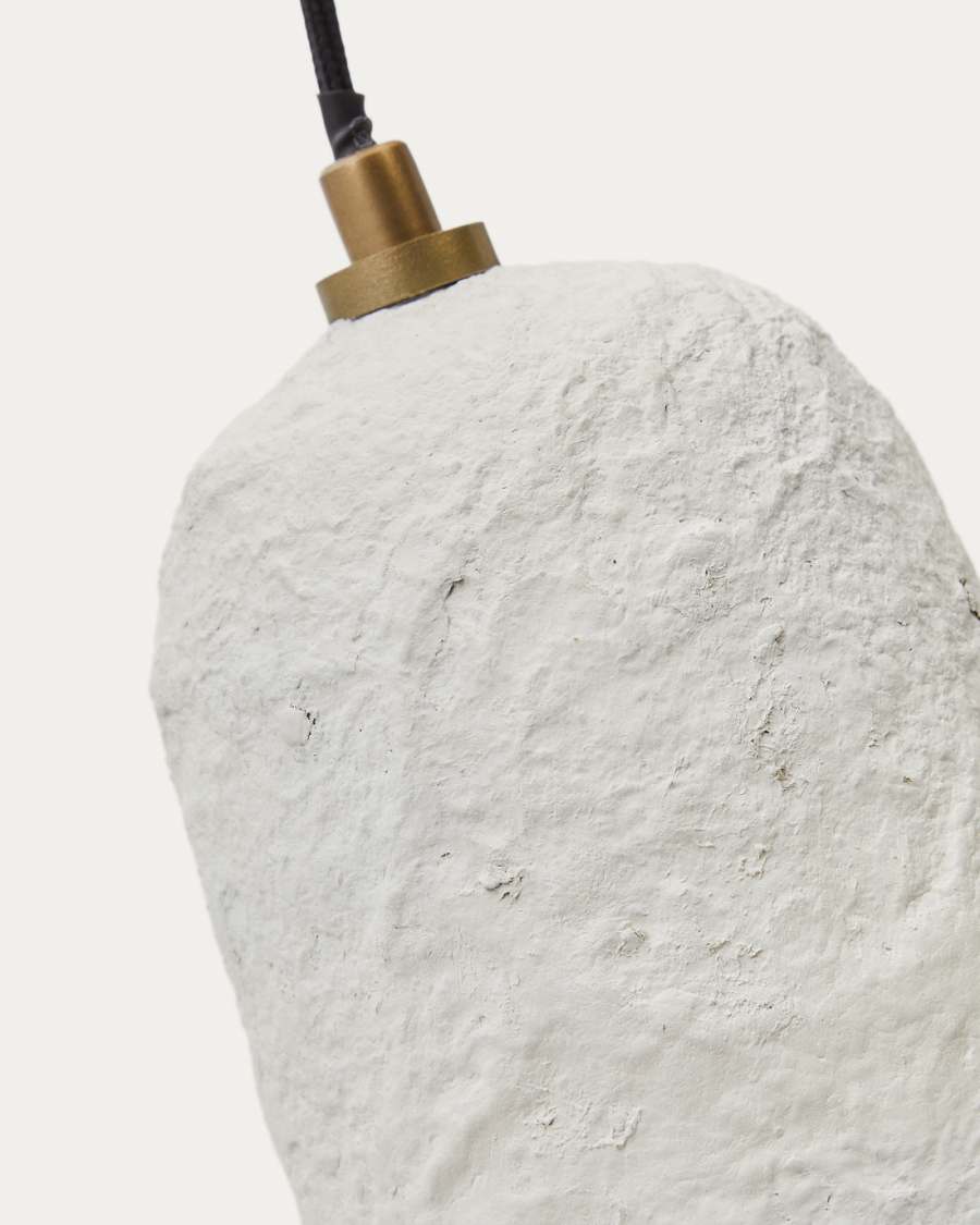 Ullaro white papier-mâché ceiling lamp Ø 11,5 cm Australia adaptor