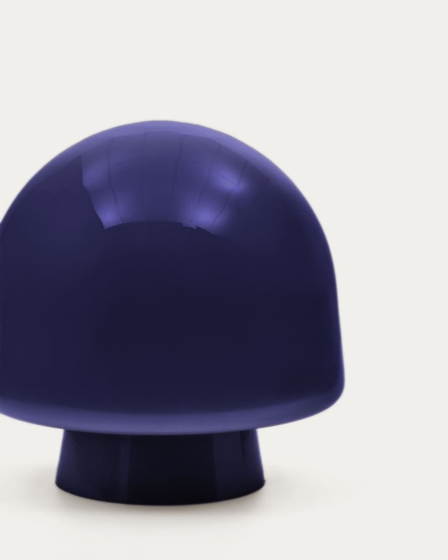 Reig blue glass table lamp Australia adaptor