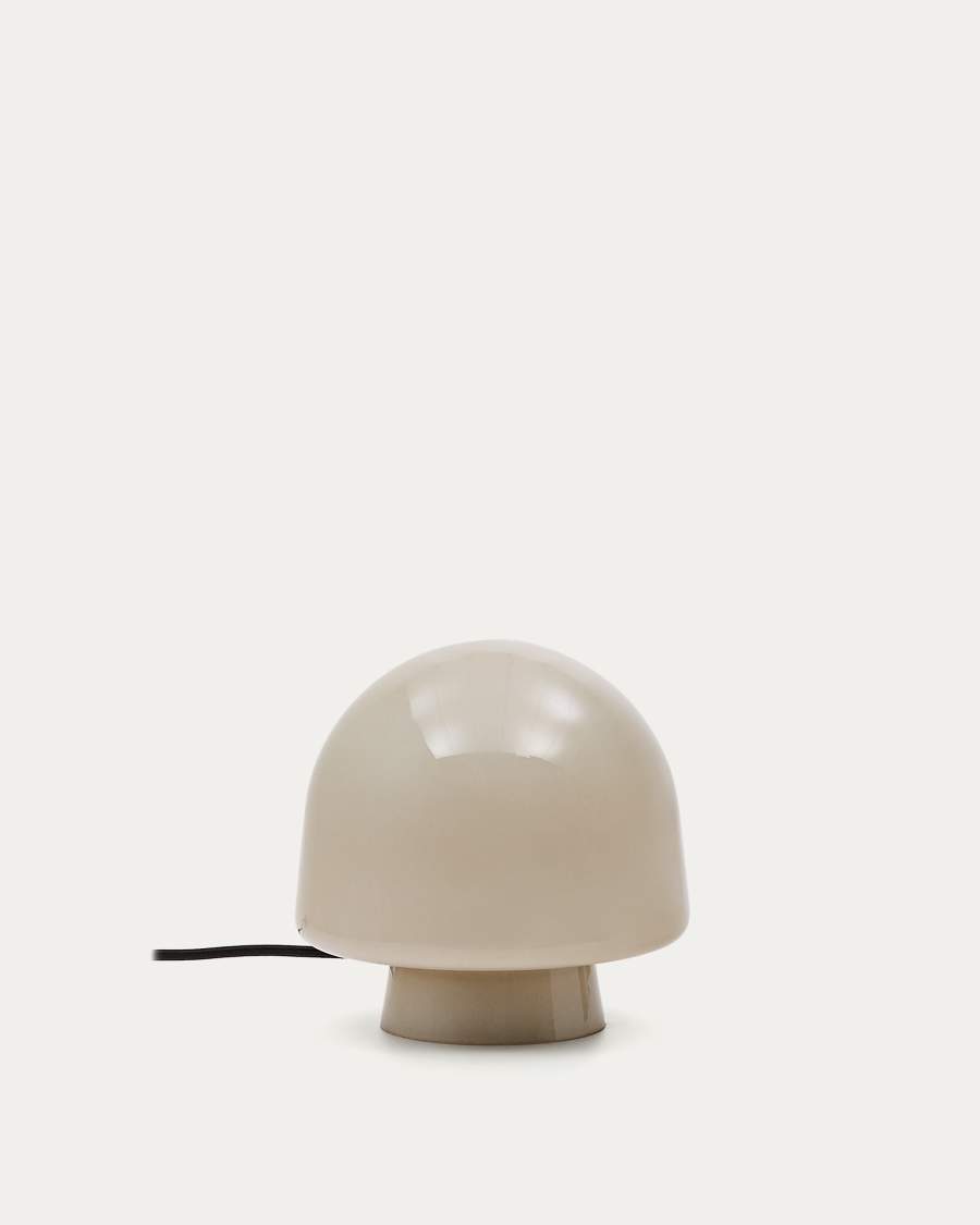 Reig grey glass table lamp Australia adaptor