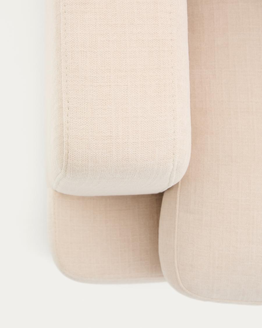 Gala 4-seater beige chenille sofa FSC Mix Credit 300cm