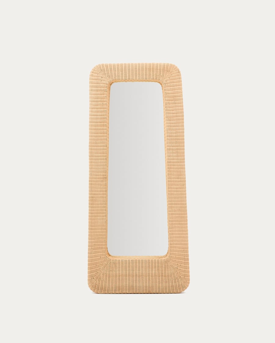 Zilna rattan mirror 58 x 120 cm