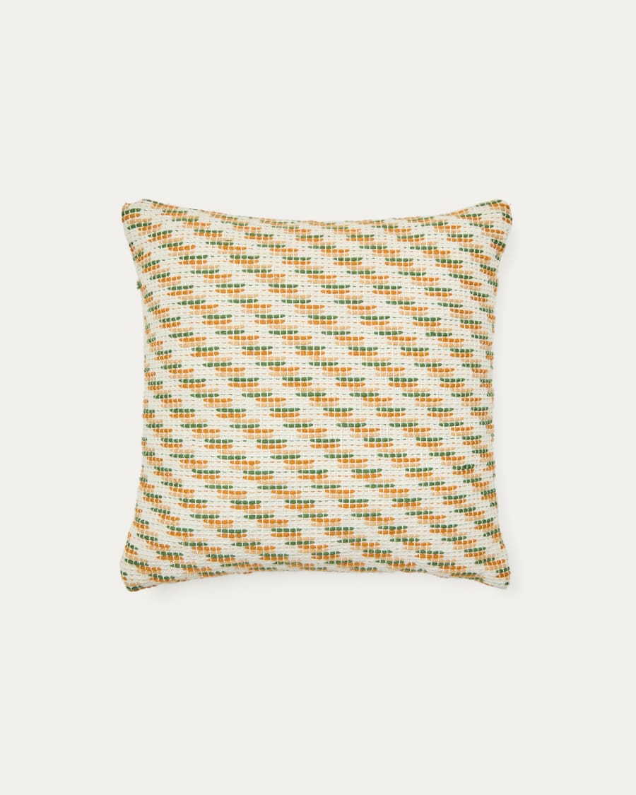 Cushion cover Brenel 100% PET with multicolor stripes 50 x 50 cm