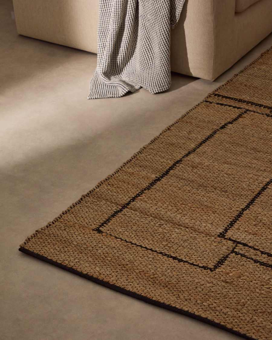 Teppich Velira grafisch aus Jute 200 x 300 cm