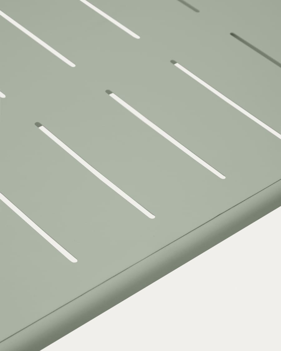 Brai turquoise outdoor tafel van gegalvaniseerd staal 180 x 90 cm