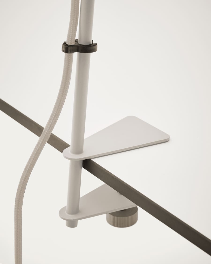 Jula desk lamp with clamp in grey metal