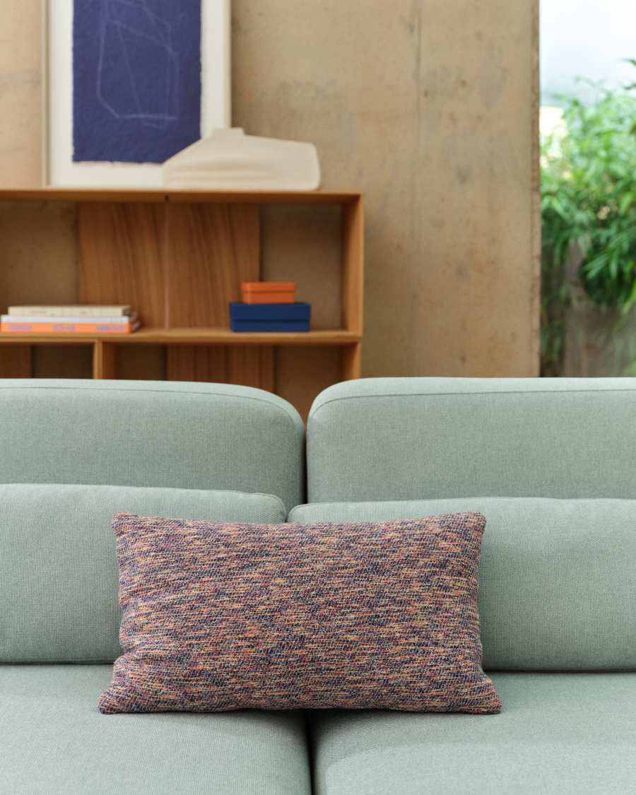 Kissenbezug Teyra aus mehrfarbiger Baumwolle 30 x 50 cm