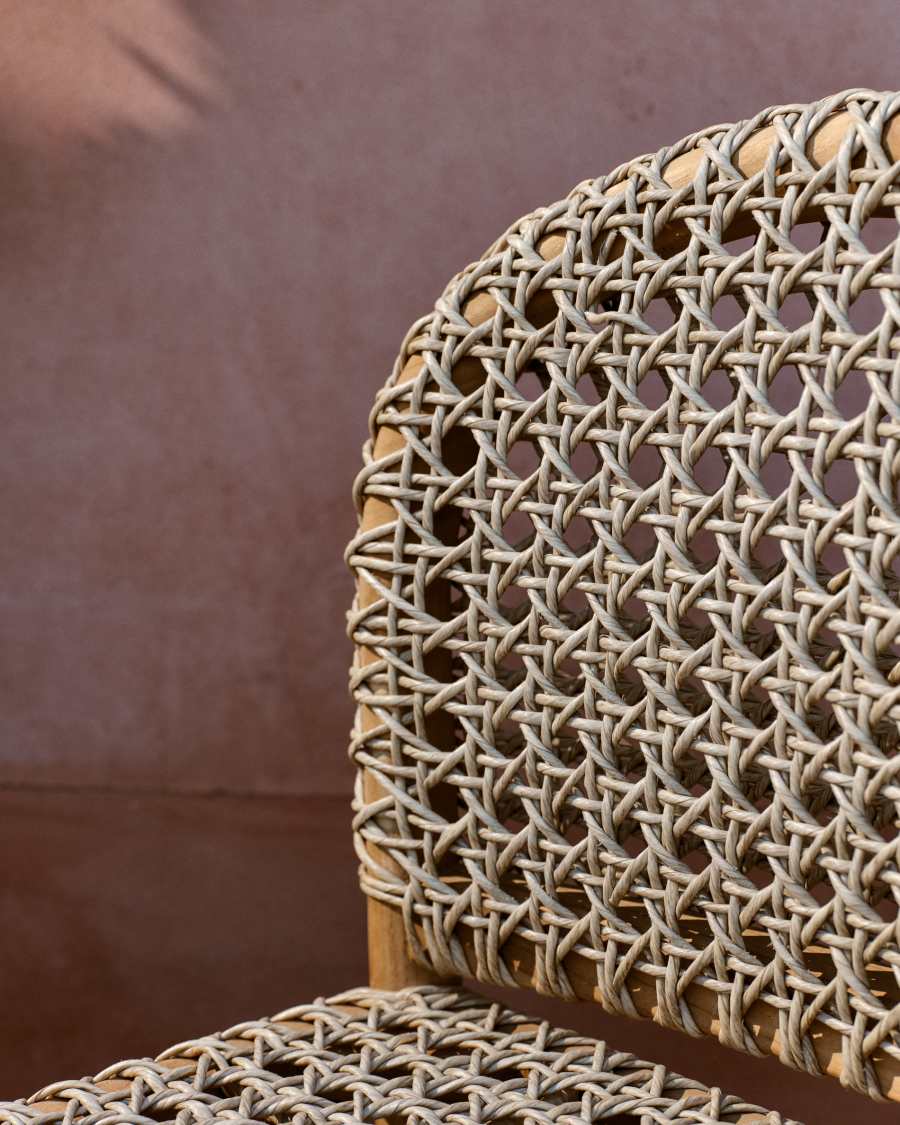 Tavira outdoor chair in solid teak wood