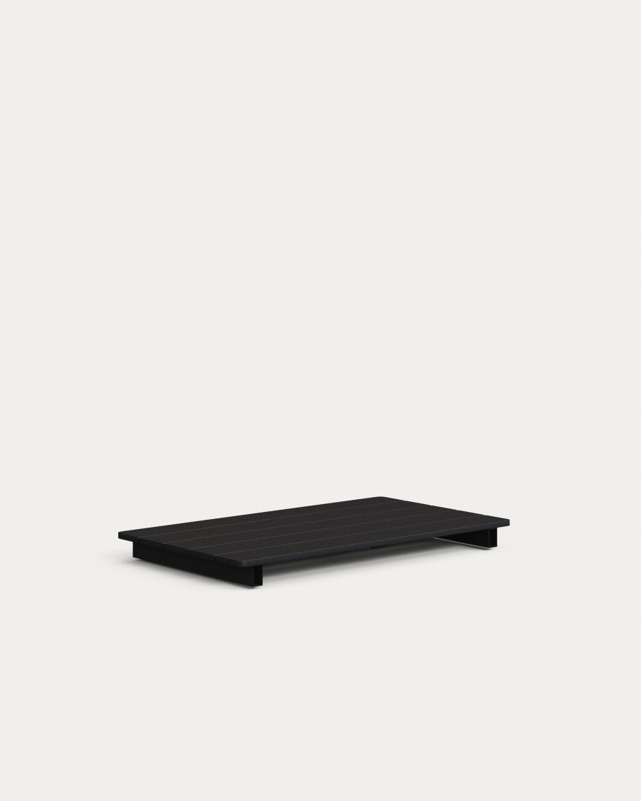 Modular Coffee tabletop in grey aluminium 52 x 91cm