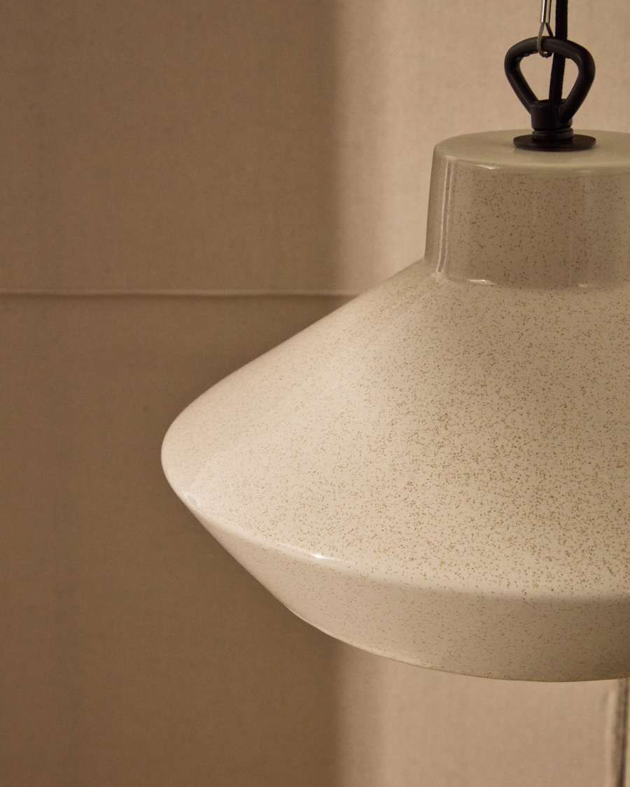 Portol beige ceramic ceiling lamp