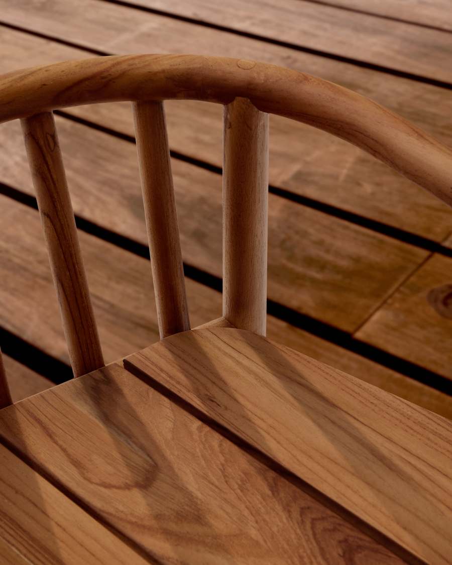 Turqueta outdoor stool made of FSC 100% solid teak wood, height 65cm