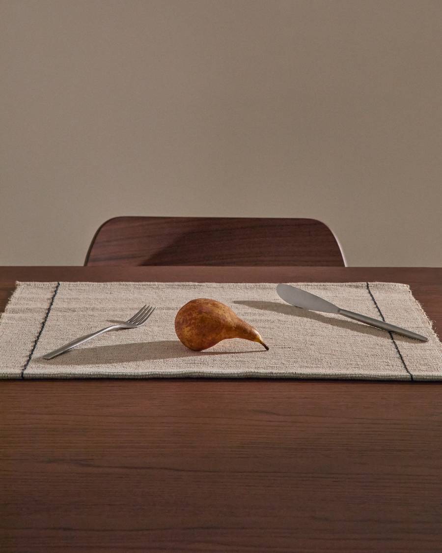 Lunel set of 2 jute placemats 50 x 35cm