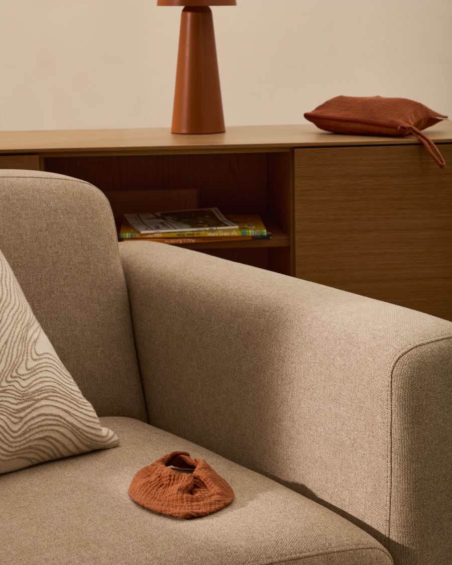 Olna set of 2 bandanas in 100% cotton in terracotta and a sun print