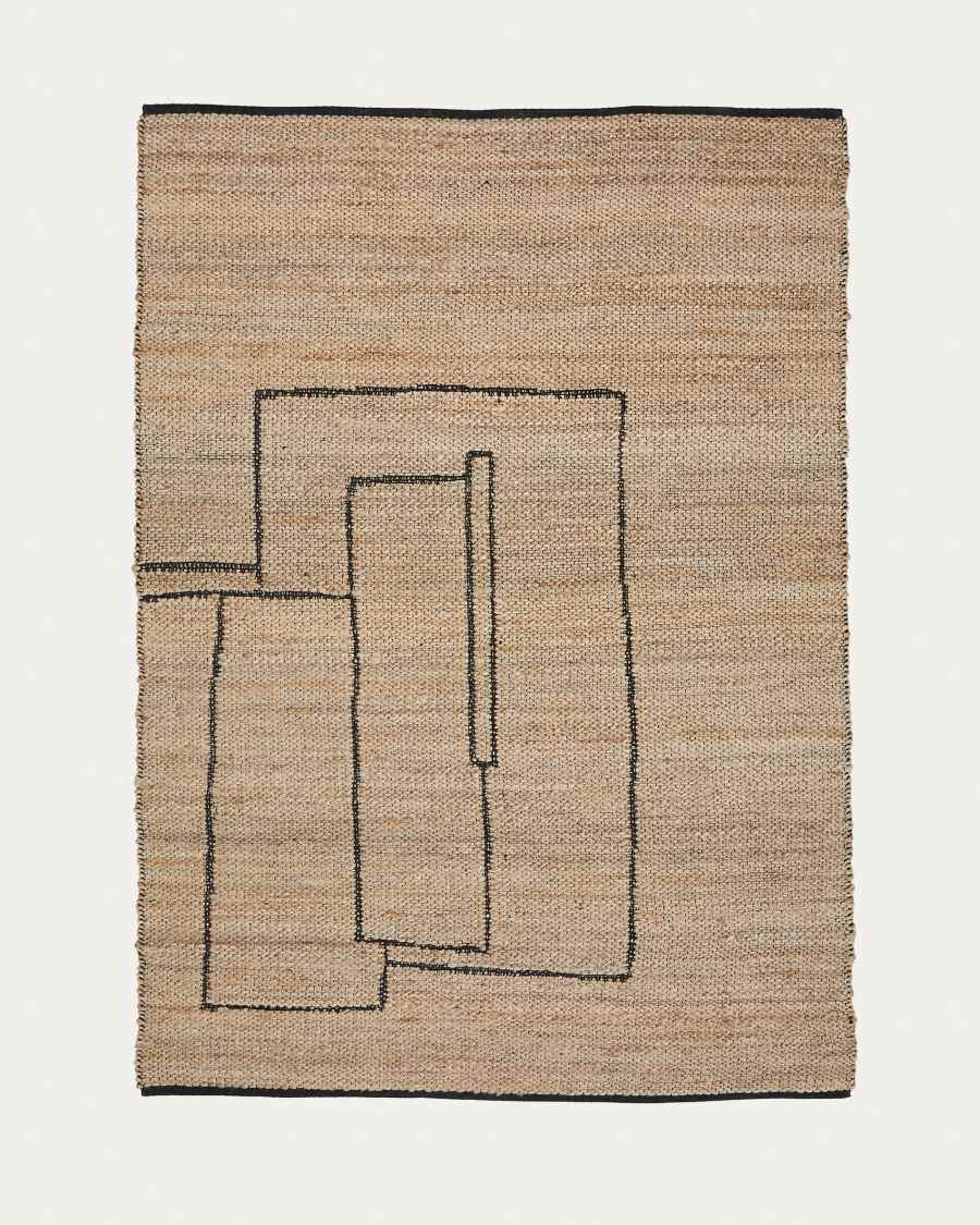 Teppich Velira grafisch aus Jute 200 x 300 cm