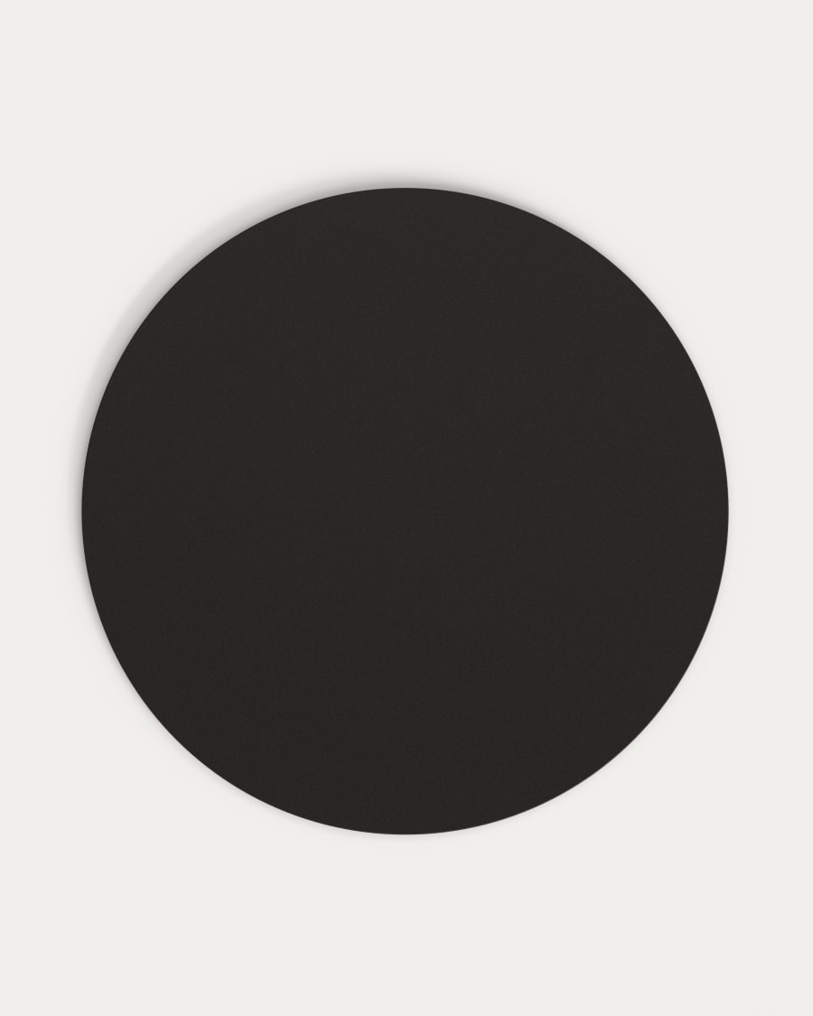 Runde Tischplatte Tiaret in Schwarz Ø90cm