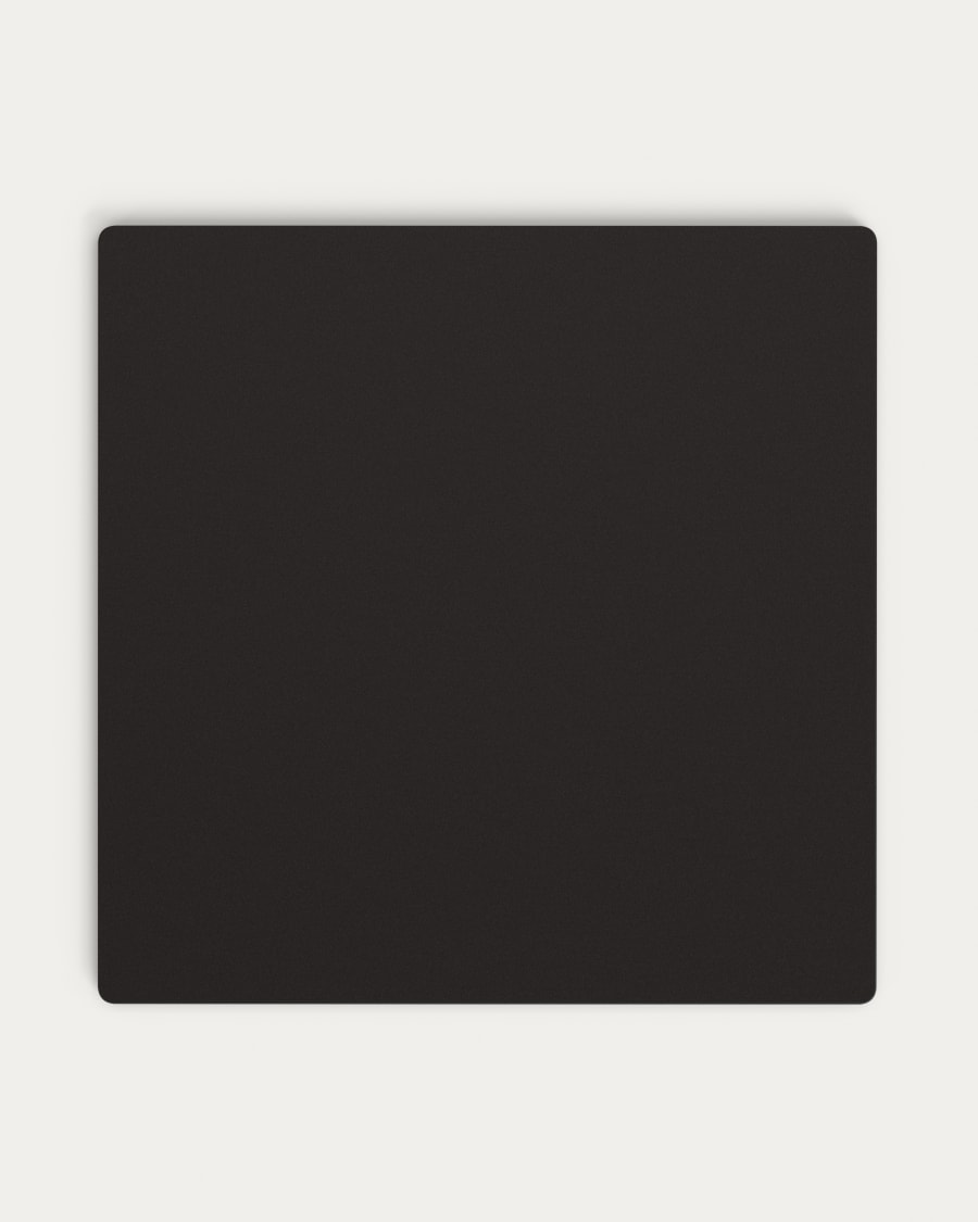 Plateau de table carré Tiaret noir 90x90cm