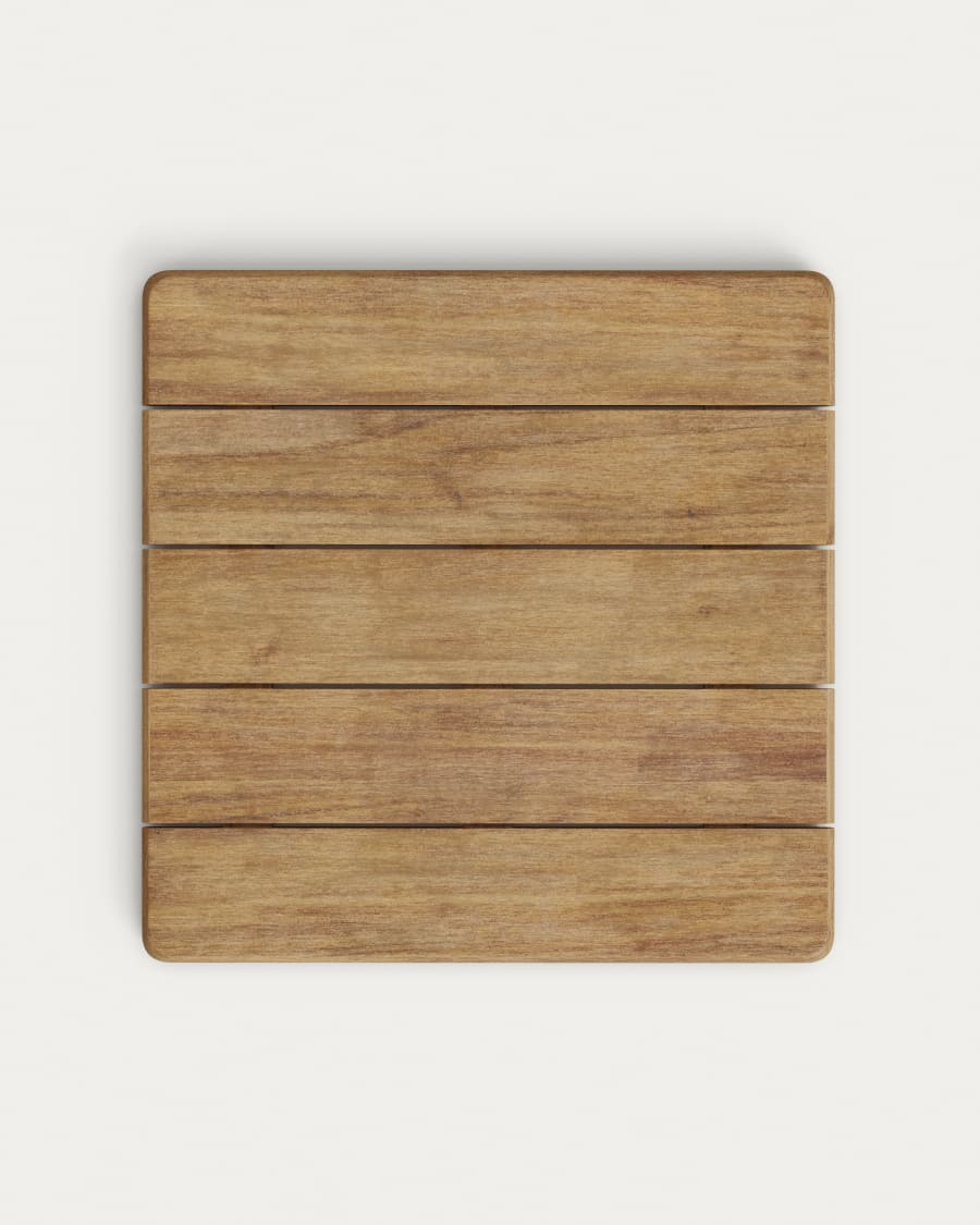 Saura Tischplatte quadratisch aus Akazienholz, Nussbaum-Finish, 80 x 80 cm, FSC 100%