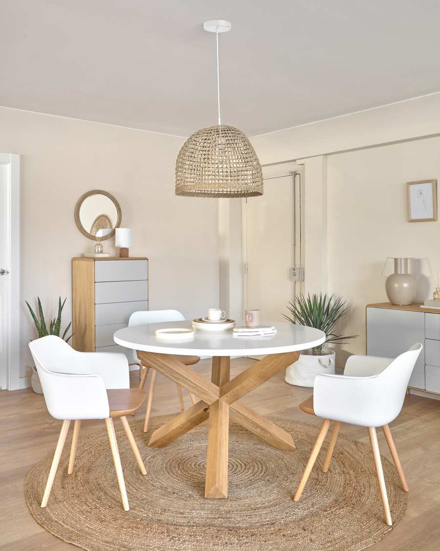 Tavolo Lotus Ø 120 cm bianco