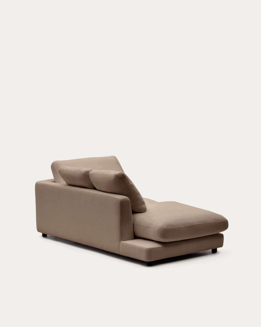 Gala Module Left Chaise Lounge Light Brown