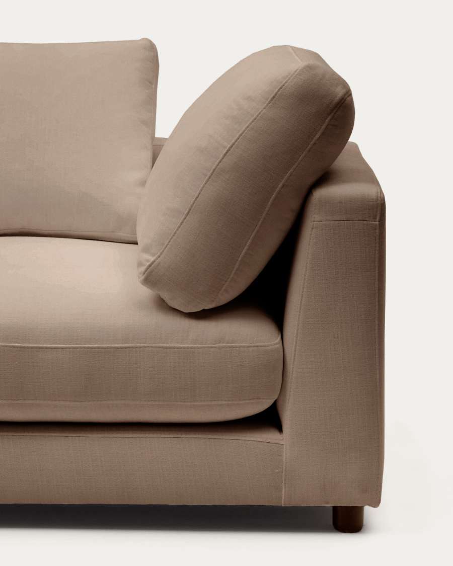 Gala Module Left Chaise Lounge Light Brown