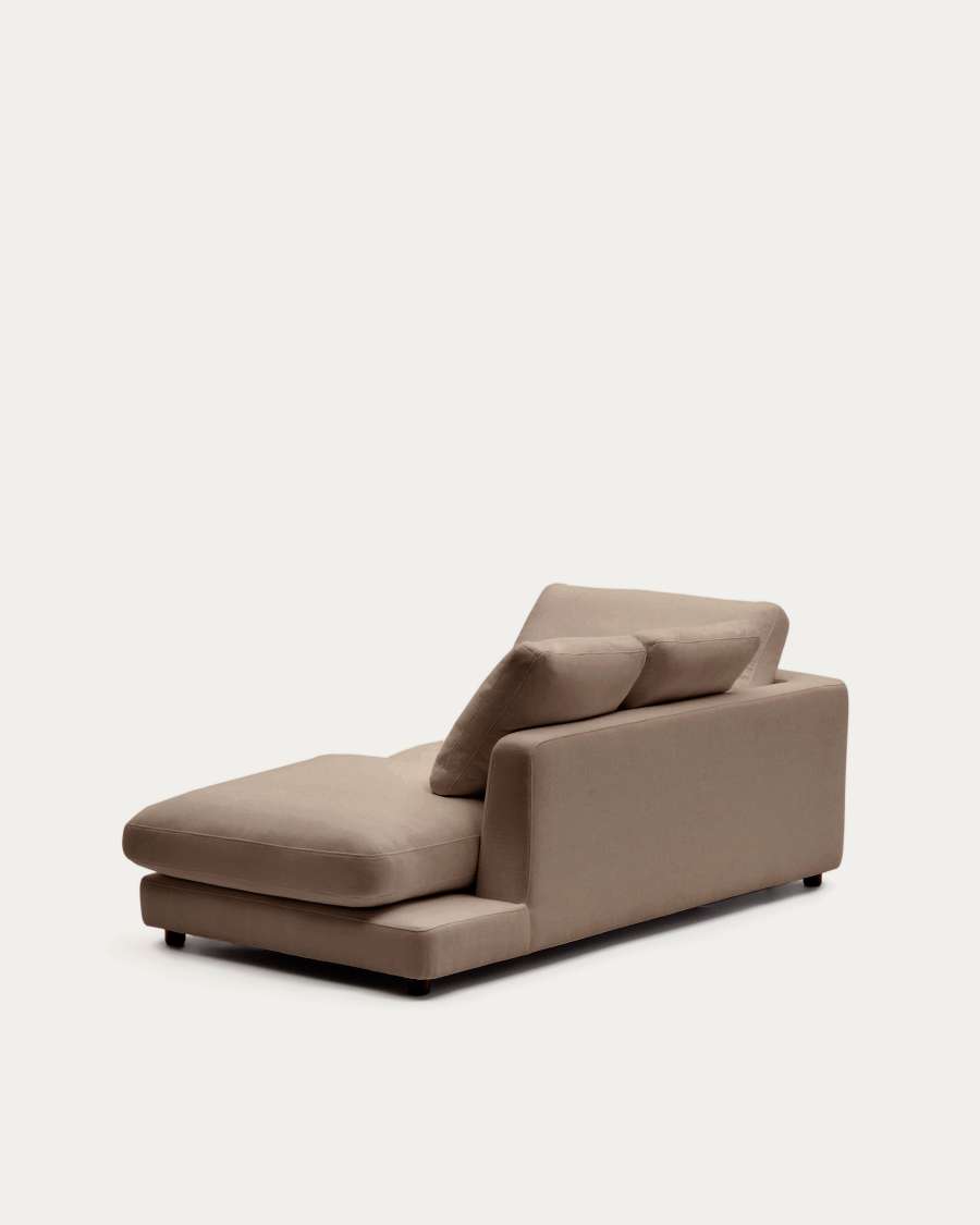 Gala Module Right Chaise Lounge Light Brown