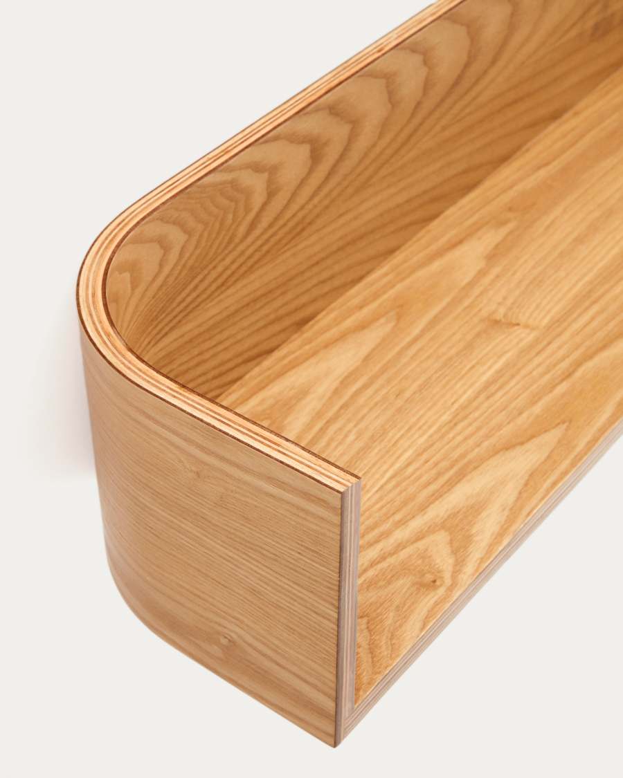 Étagère Octavia en contreplaqué de bois de frêne FSC Mix Credit 120 x 20 cm