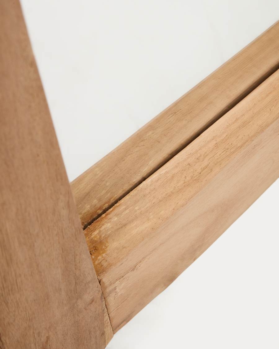 Maden wooden mirror with a natural finish 50 x 120 cm