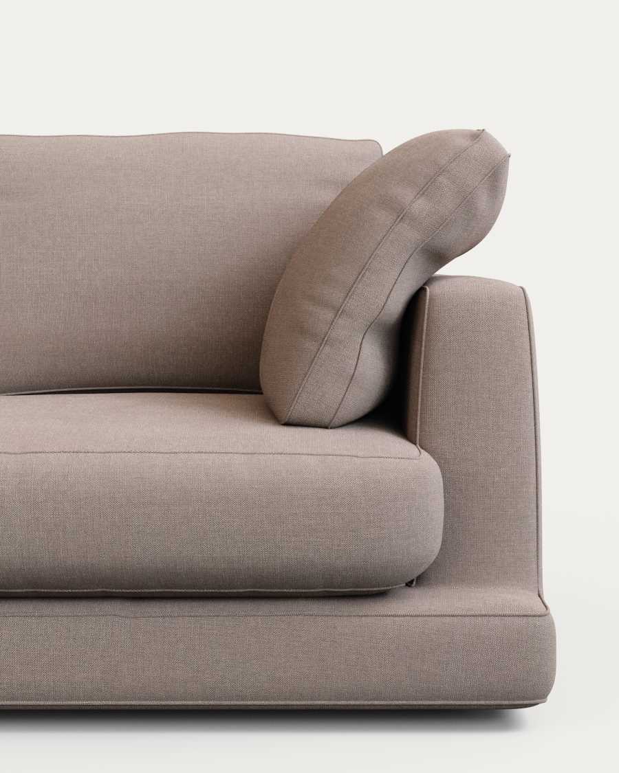 Gala 6-seater sofa taupe, 390 cm