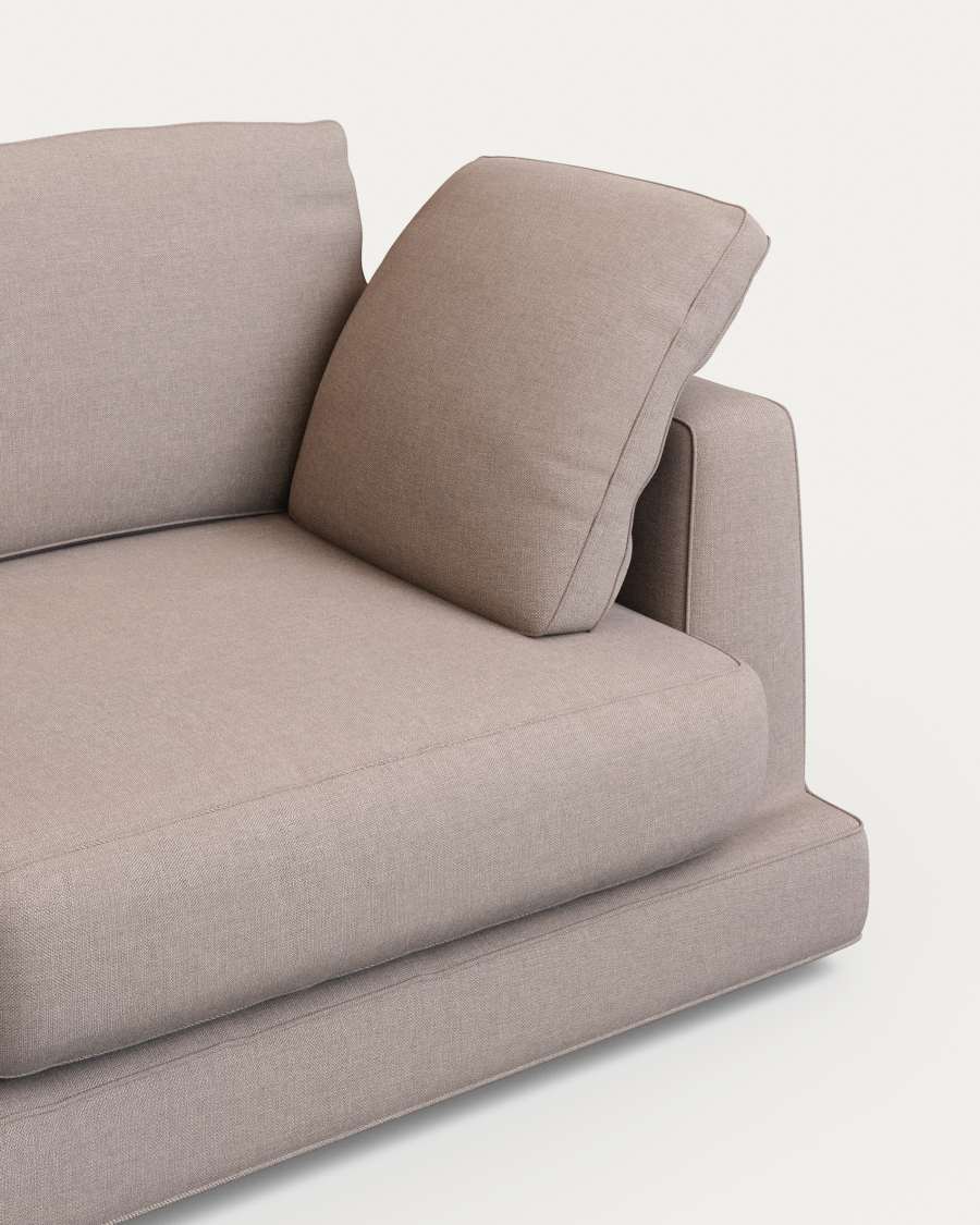 Gala 6-seater sofa taupe, 390 cm