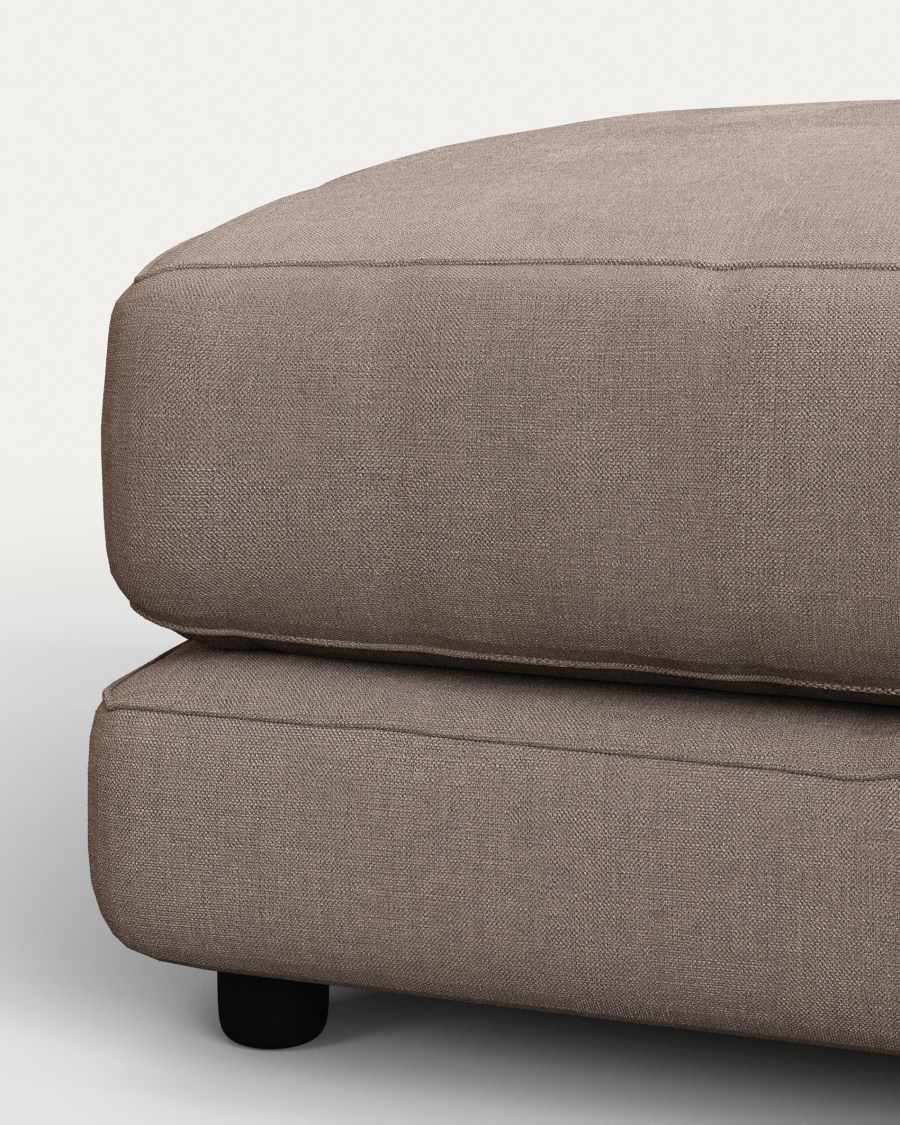 Gala footrest taupe, 90x90cm