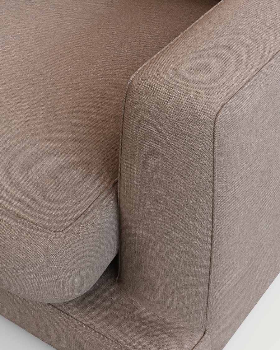 Gala 6-seater sofa taupe, 390 cm