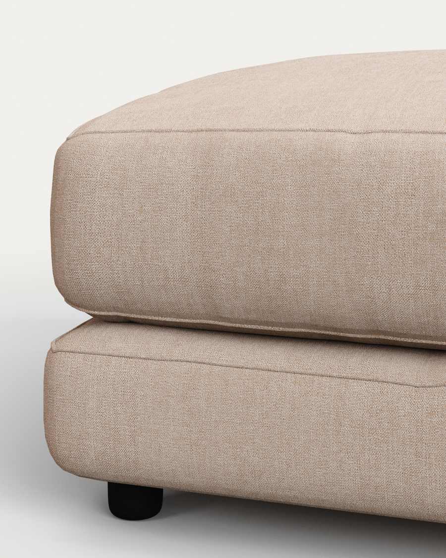 Gala footrest beige, 90 x 90 cm