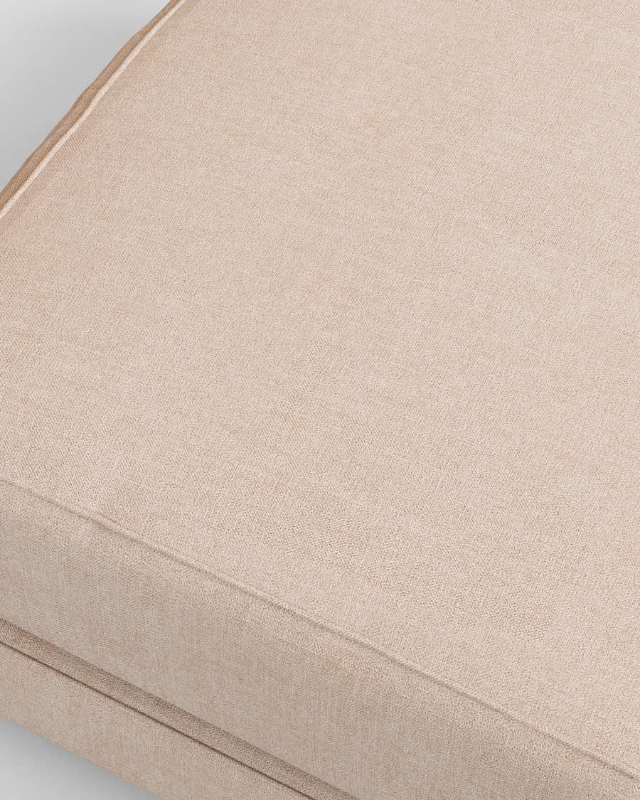 Gala footrest beige, 90 x 90 cm