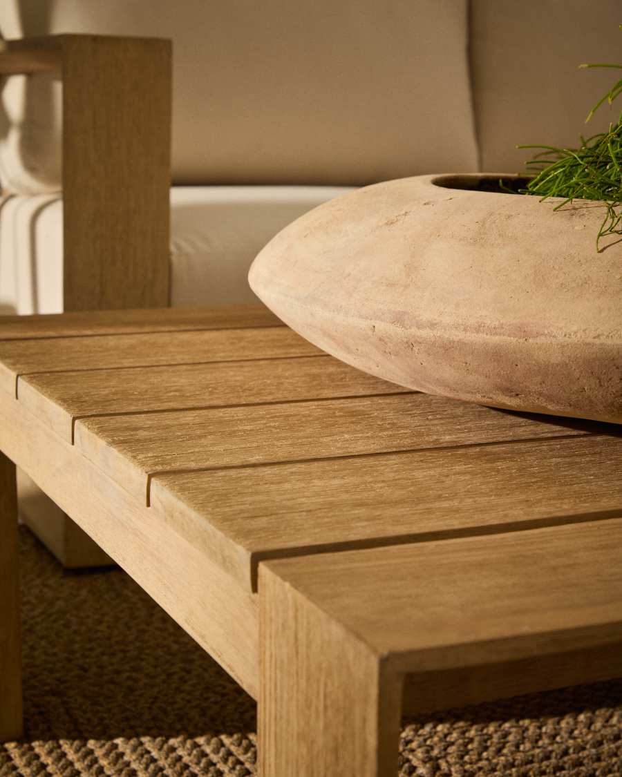 Blumentopf Rivor aus Terrakotta mit Finish in natürlichem Farbton Ø 50 cm