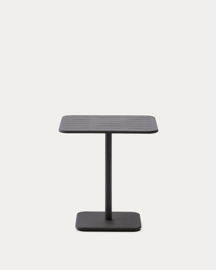 Outdoor-Tisch Brai aus dunkelgrau verzinktem Stahl 70 x 70 cm