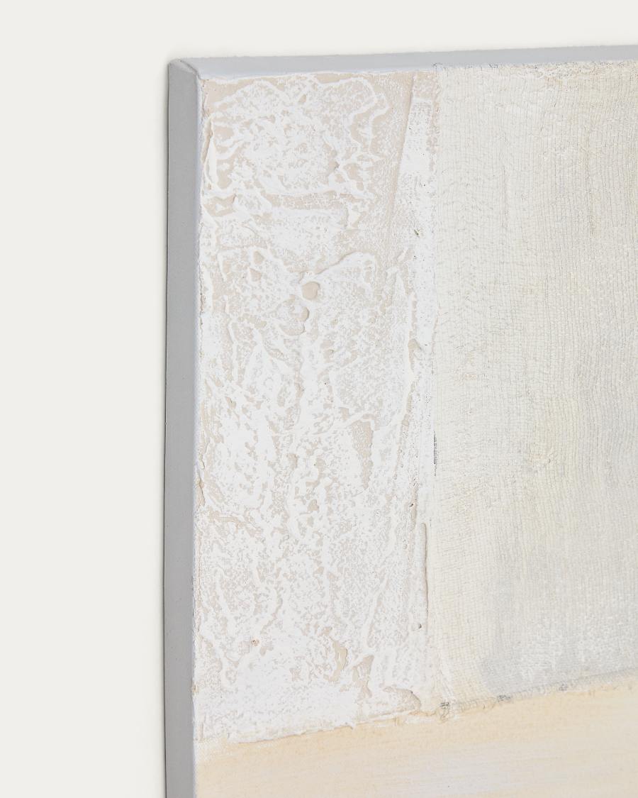 Pineda Leinwand abstrakt weiß 95 x 95 cm