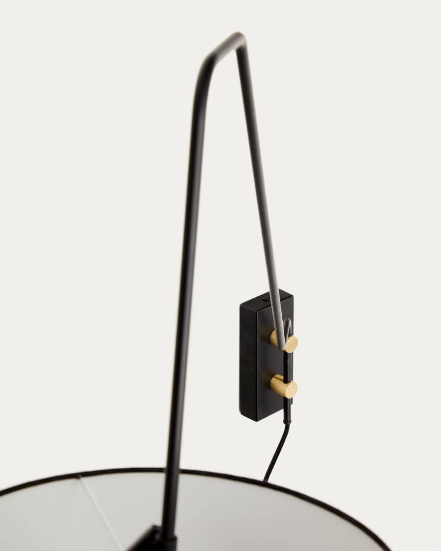 Jex wall lamp made of black painted metal