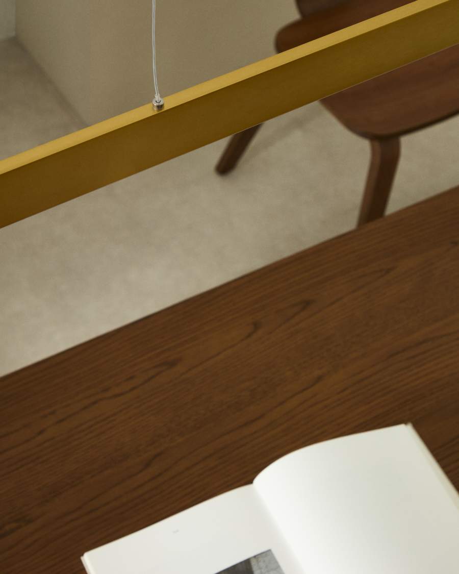 Boadella aluminium ceiling lamp with gold painted finish