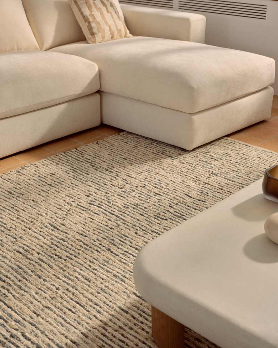 Nairi multicolor braided jute rug 160 x 230 cm