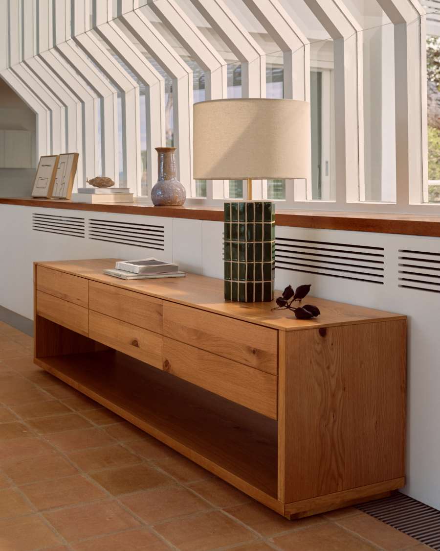 Llum de taula Rue de ceràmica verda