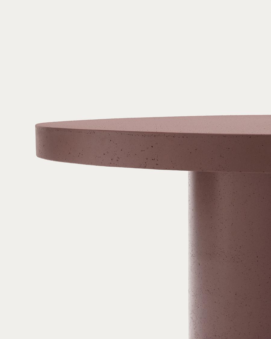 Tavolo rotondo Aiguablava in cemento terracotta Ø 120 cm