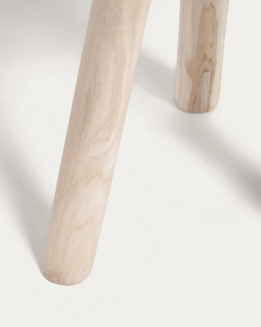 Taula auxiliar rodona Glenda fusta massissa teca Ø 35 cm