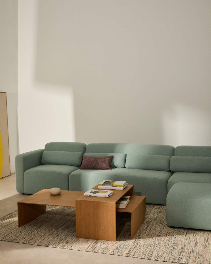 Litto oak veneer coffee table FSC Mix Credit, 140 x 70 cm