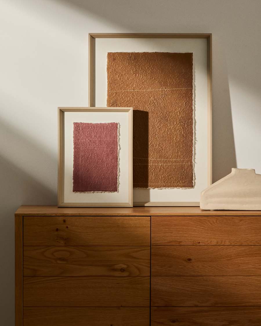 Durkan picture on brown recycled paper, 50 x 70 cm